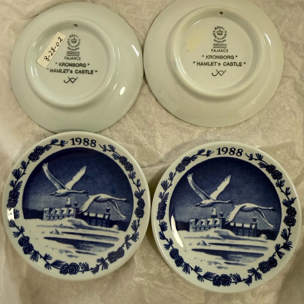 1988 Royal Copenhagen Plates/ornaments